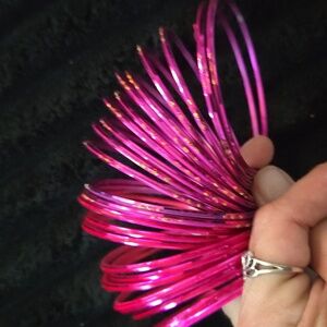 Vibrant Pink And Magenta Bangles Sets